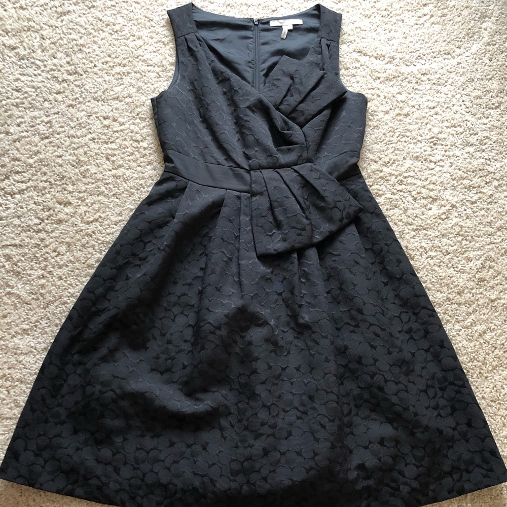 Textured Max and Cleo LBD with Bow Accent Size 10